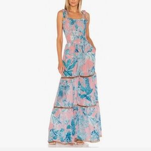 HEMANT AND NANDITA MILLIM FLORAL‎ JUMPSUIT XS NEW